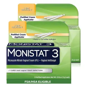 Monistat 363736000288 3-day Yeast Infection Treatment For Women 3 Count Pack Of 2