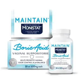 Monistat 363736000653 From The Makers Of Maintain Boric Acid Suppositories For Women