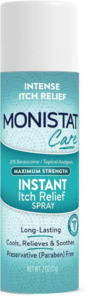 I00102639 Monistat Instant Itch Relief Spray For Women Maximum Strength Feminine