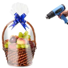 Morepack 634769679995 20 Piece Clear Pvc Heat Shrink Bags 20x28 Inch Easter Wrap Gift Baskets