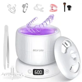 H14-w Morole 2025 Upgraded Ultrasonic Retainer Cleaner Machine Separate White