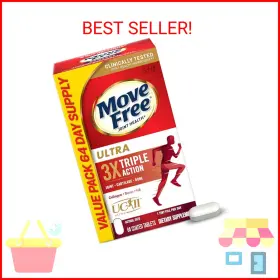 Move Free 020525912787 Ultra Triple Action Joint Support Supplement - Type Ii Collagen Boron
