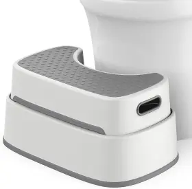 Sj21937 Mr.siga Toilet Stool Squat Adult Bathroom Heavy Duty Anti Dark Gray