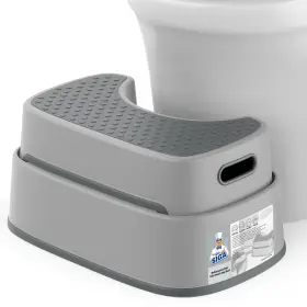 Sj22077 Mr.siga Toilet Stool L X W H 16.9 Inch 10.8 8.15 Light Gray And Dark