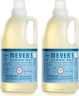 333702 Mrs. Meyers 64 Fl Oz Liquid Laundry Detergent Rain Water Meyer S Clean Day Oils