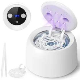 C400 Mstoekn Ultrasonic Retainer Cleaner Machine - 45 3khz Frequency With Digital White