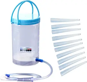 Mtsxdyt 313029594598 Reusable Enema Kit Complete Home Colonic Irrigation 1200ml Coffee