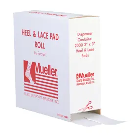 080202 Mueller Heel And Lace Pads Roll 2000 Pieces Piece White
