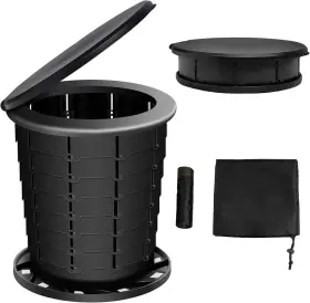 Mpptbtl03bk Mupera Portable Toilet - Upgrade Foldable With Waste Bags And Black