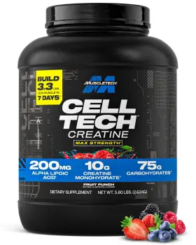 Mt-ce-270-03 Muscletech Creatine Monohydrate Powder 6 Lb Cell Tech Muscle Builder Fruit Punch