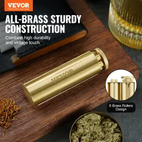 My Store 197988551218 Vevor Cigarette Rolling Machine Solid Brass Roller Manual Tobacco Ro
