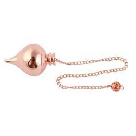Mhw0203 Myhealingworld Whirligig Shape Copper Metal Cone Point 8 To 9 Inches Long Including Chain