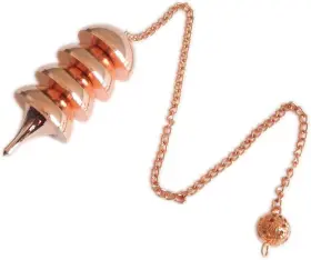 Mhw0212 Myhealingworld Copper Metal Openable Osiris Pendulum. Egyptian Family Healing
