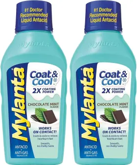 01061 Mylanta Antacid And Gas Relief Coat Cool 12 Fluid Ounces - Pack Of 2