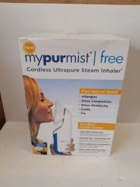 5478 Mypurmist Free Ultrapure Handheld Portable Steam Inhaler Cordless