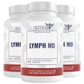 Nation Health Md 860011566496 Lymphatic Drainage Supplement 180 Capsules System Support Women