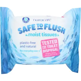 06597 Natracare Safe To Flush Moist Tissues 30 Counts