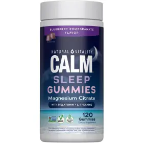 Nv4446 Natural Vitality Sleep Gummies Magnesium Supplement 120 Count Melatonin Vegan