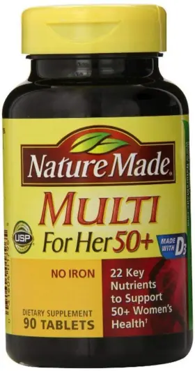 Ppax1202125 Nature Made Vitamin Tablets Multi For Her 50 90 Count Pack Of 5 Mineral