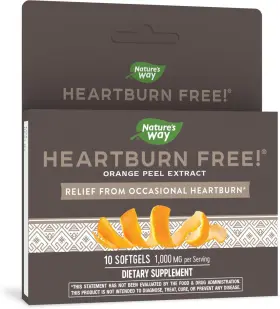9110 Natures Way Heartburn Free Orange Peel Extract Supplement Occasional