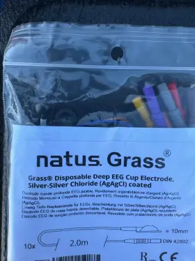 023148 Natus Grass Disposable Deep Eeg Cup Electrode Agagcl Coated