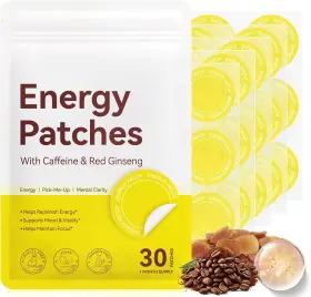 Nbtrektie 758548812615 Energy Patches With Caffeine And B12 Enhanced Focus Awake Support Men Women