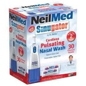 Neilmed 705928888012 Sinugator Cordless Pulsating Nasal Wash Kit With One Irrigator 30 Pr