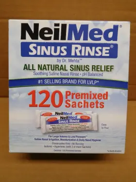 Neilmed-120sachet-vita Neilmed Sinus Rinse All Natural Saline Nasal 120 Sachets - Expires 12-2027