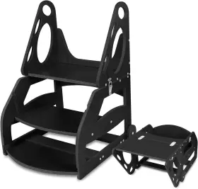 Bsl01 Neoborn Toddler Step Stool 2 In 1 Wooden For Black