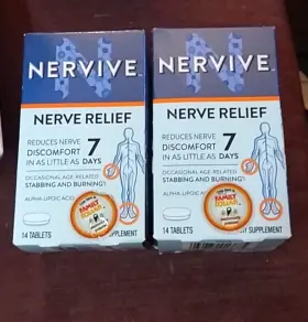 Nervive 030772013885 2x Sugar Free Tablets 30ct Exp 12/2025