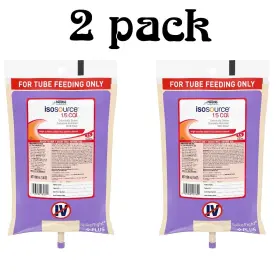 10043900181810 Nestl Health Science Isosource 1.5 Cal Tube Feeding High-calorie Enteral Nutrition 2 Bag Pack