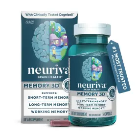 Neuriva 647865997795 Memory Supplements Brain Focus Vitamin B12 B6 Folic Acid 50 Count