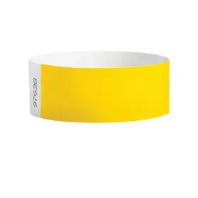Wb-0010 Nevs Wristband - Tyvek Adult Blank 1 Inch X 10 Yellow