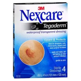 Nexcare 051131641136 Tegaderm Transparent Dressings 4 Inches X 4-3/4 Each Pack