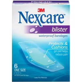 Bwb-06 Nexcare Blister Waterproof Bandages One Size 6 Count Clear