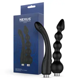 Nexus 060274221681 Advanced Beaded Dual Shower Douche Enema Cleanser Irrigation System Cleaner