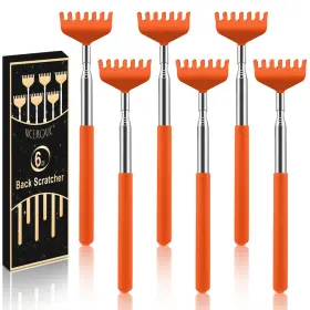 7p-bbam-orange Nicemovic 6 Pack Back Scratcher For Women Men Christmas Orange
