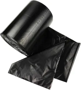 Nicesh 709127342061 10 Gallon Kitchen Trash Can Liners 130 Counts Black