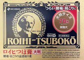Nichiban 987167059101 Roihi-tsuboko Pain Relief Large 78 Sheets