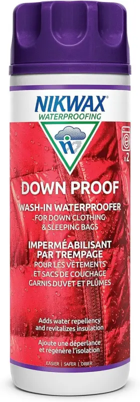 7706 Nikwax Down Proof Wash-in Waterproofing Restores Dwr Water Repellency To