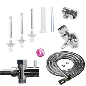 Ninximi 702262825765 Shower Enema System Kit- Vaginal And Anal Cleaning Kit With 3 Nozzle An