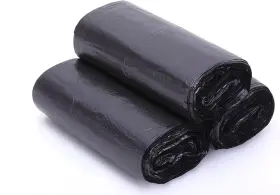 No.1987 Commerce 729910287720 1.2-1.5 Gallon Small Trash Bags Black Garbage Bag Wastebasket