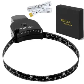 B081q5wlfl Nobrand 60 Inch Body Tape Measure With Lock Pin And Push Button Retract Black