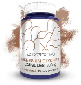 Nd1159b Nootropics Depot Magnesium Glycinate Capsules 360 Count Mineral Supplement Supports Heart Muscle