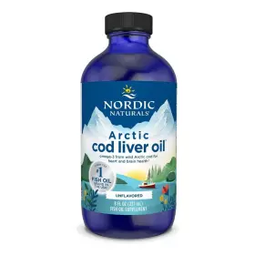 53785 Nordic Naturals Cod Liver Oil 8 Oz 1060mg Omega 3 Epa Dha Arctic Unflavored