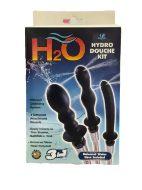 Novelties By Nass-walk Inc 782631313406 Silicone Universal Douche Kit Anal Enema Cleanser 3 In 1 Cleansing System