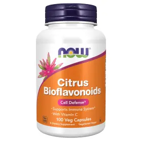 0610 Now Foods Citrus Bioflavonoids 700mg Immune Support 100 Capsules Tan Model Supports