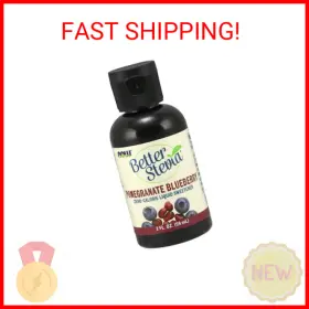 Now Foods 733739069320 Betterstevia Pomegranate Berry Zero-calorie Liquid Sweetener Keto Fri