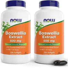 Now Foods 733739149442 Boswellia Extract 500 Mg 200 Softgels Pack Standardized Supplement Dietary Daily