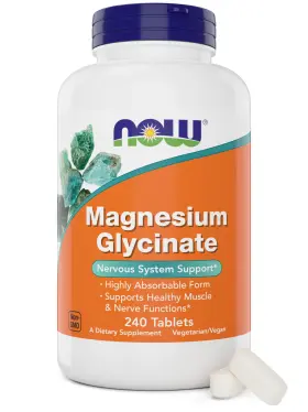 Nfe-osb1289-b0528 Now Foods Magnesium Glycinate 240 Tablets Supports Healthy Muscle Nerve Functions Nfe-osb1289-b0528 Now Foods Magnesium Glycinate 240 Tablets Supports Healthy Muscle Nerve Functions